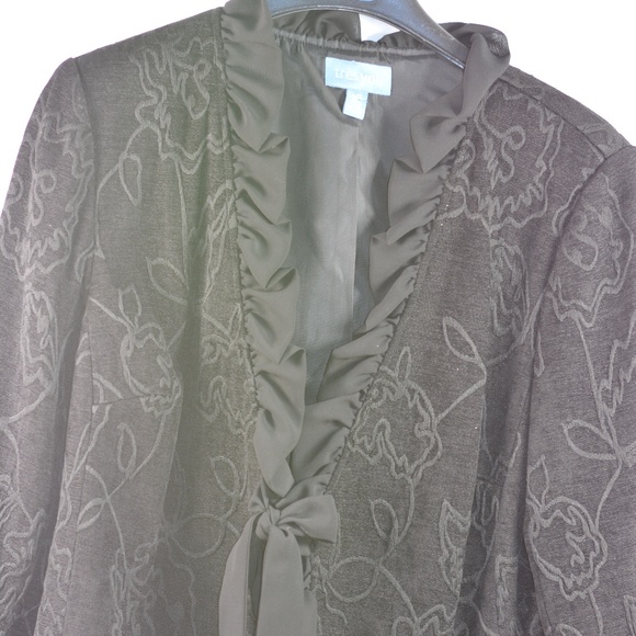 Black Jacket with Frills SZ L Tres You - Picture 1 of 9